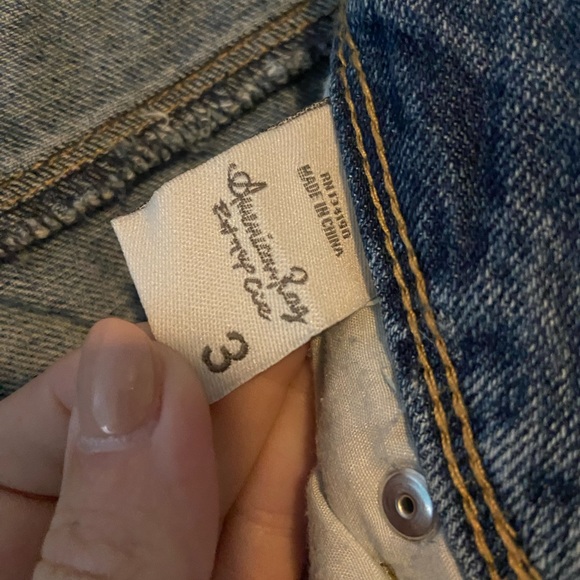 American Rag Destroyed Skinny Jeans, rolled or unrolled - Picture 3 of 3